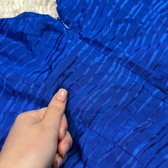 Guess Blue Ocean SS Alyssandra Romper Vibrant Blue Dress Tie Detail Wrap Top BK5 - Picture 13 of 13